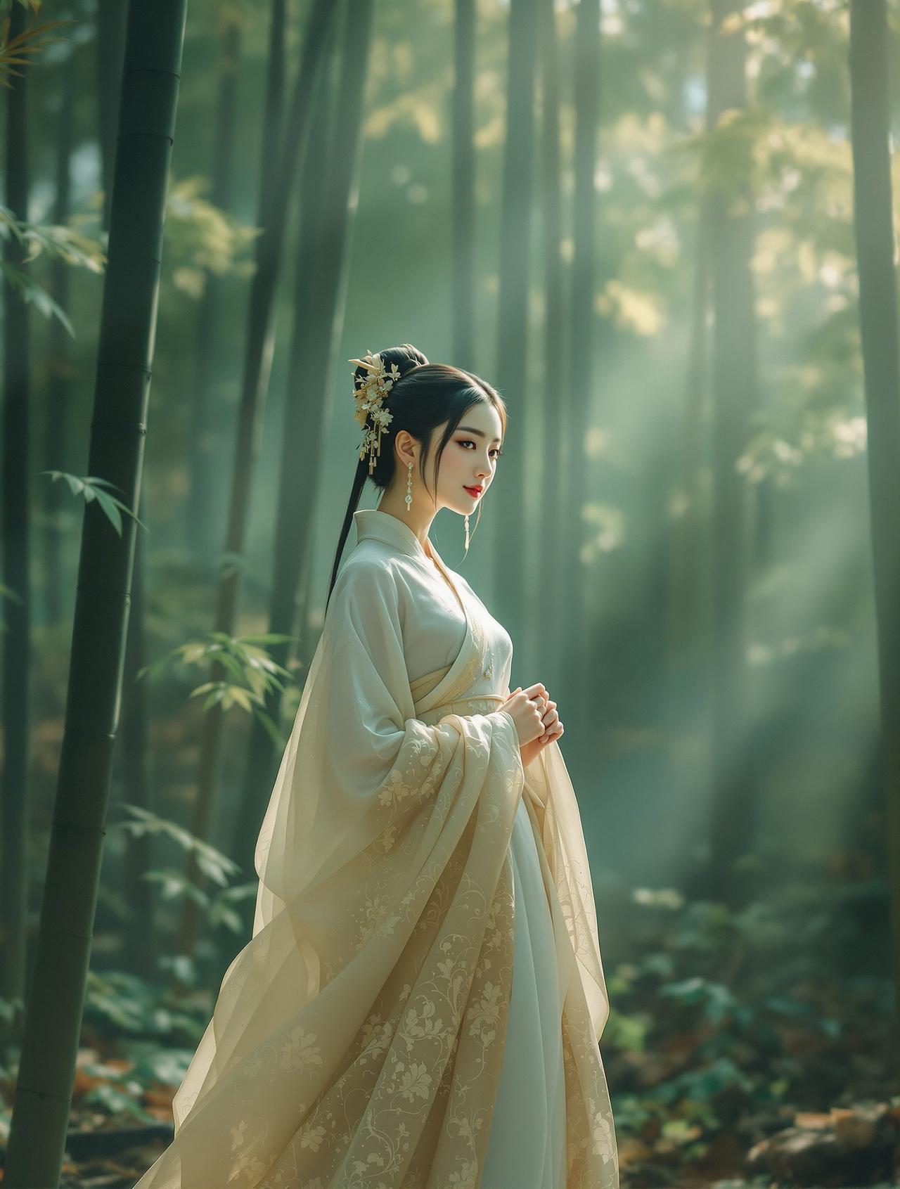 古典美人吟诗图 - 热门推荐 - 私密网 | 墨染丹青作品